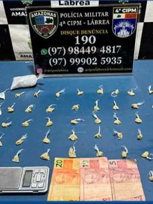 A Polícia Militar do Amazonas (PMAM), por meio da 4ª Companhia Independente de Polícia Militar (CIPM), apreendeu um adolescente, de 17 anos, suspeito de integrar facção criminosa. A ação foi registrada na noite de quarta-feira (23), no município de Lábrea (a 702 quilômetros de Manaus).
